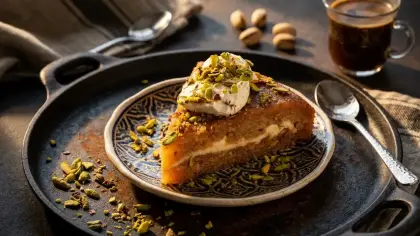 طريقة تحضير كيكة الكنافة التركية