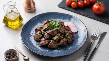 الكبدة المحمرة بالبهارات