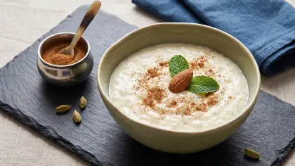 حلى الحليب الكريمي بدقيق الذرة