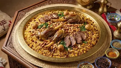 كبسة لحم الخروف الخليجية