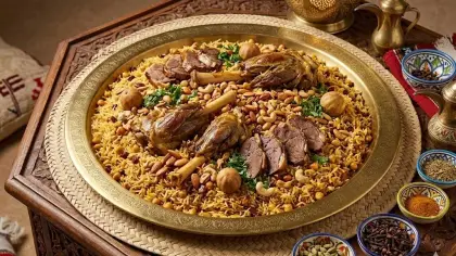 كبسة لحم الخروف الخليجية