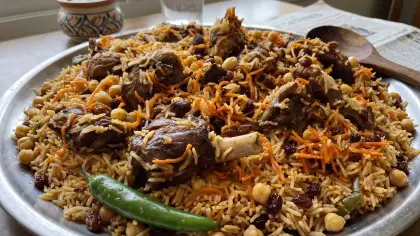 أرز بخاري باللحم