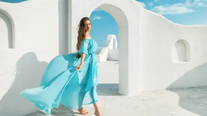 تفسير رؤية الفستان الأزرق في المنام
