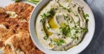 سلطة بابا غنوج بالباذنجان المشوي