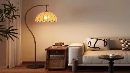 اختيار المصباح الأرضي المقوس لديكور المنزل
