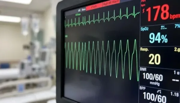 علاج تسارع القلب البطيني بتقنية هجينة