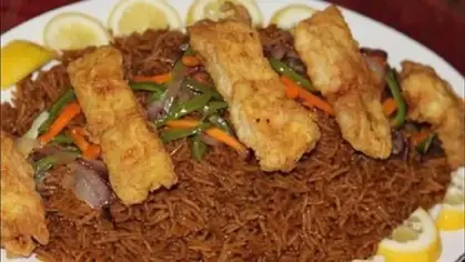 أرز الصيادية بالسمك الفيليه