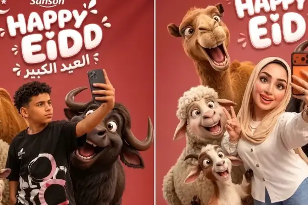 تصميم سيلفي خروف العيد بالذكاء الاصطناعي