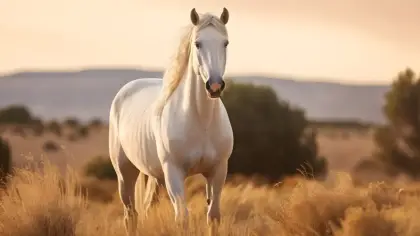 ما معنى رؤية الحصان الأبيض في المنام لابن سيرين